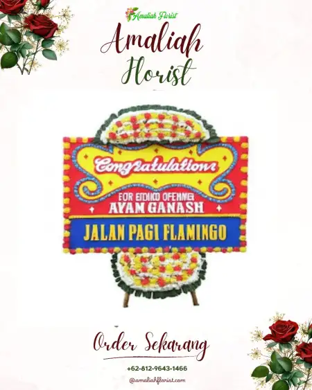 Sewa Papan Bunga Kayu Aro